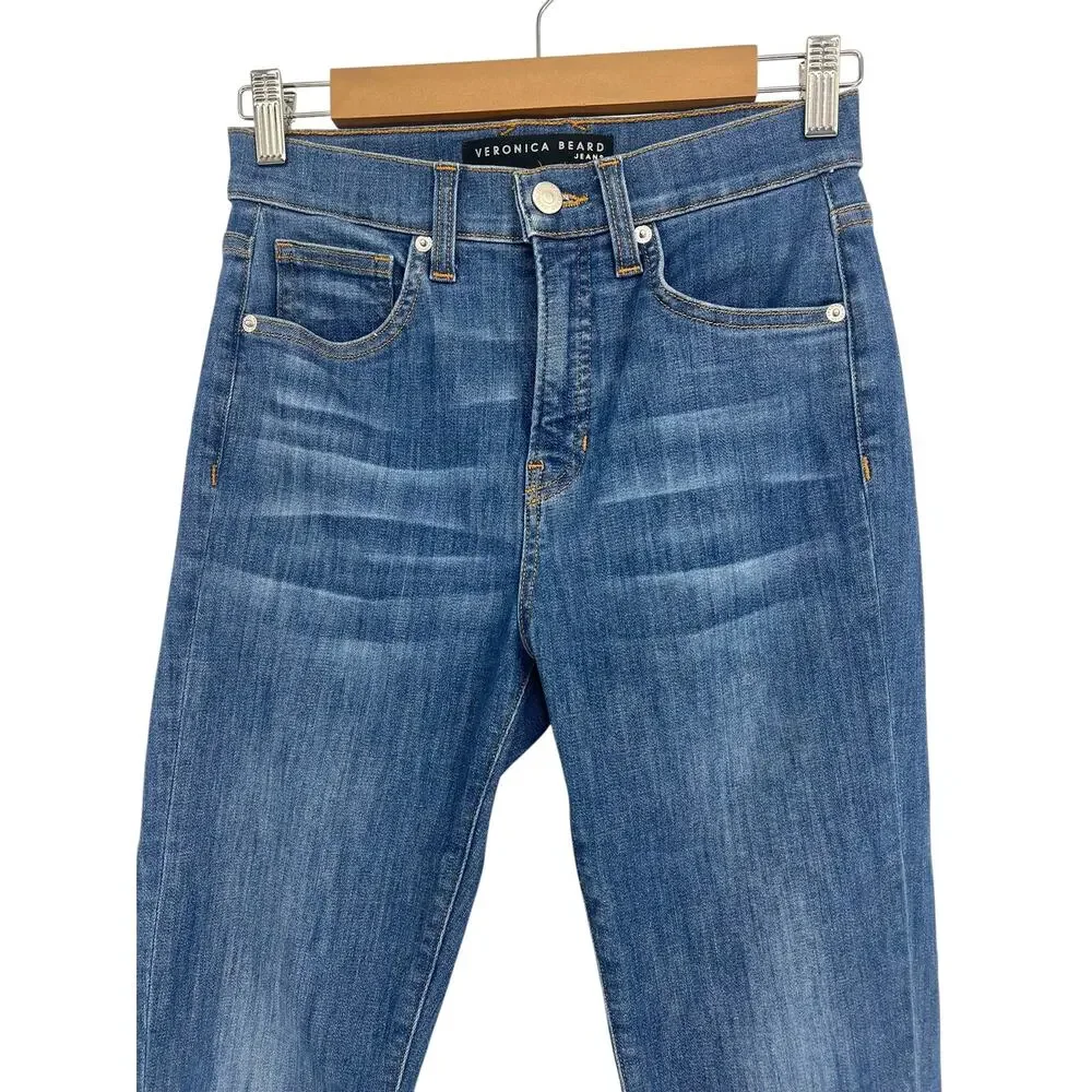Veronica Beard Carly‎ High Waist Kick Flare Jeans Sunrise 26